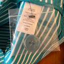 Talbots  Teal Blue Horizontal Stripe Blazer Jacket NWT Size MP Petite Medium PM Photo 8