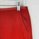 Lafayette 148  Womens 6 Wool Rust Red Unlined Pencil Skirt Knee Length Career Photo 2