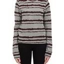 ALC Frank A.L.C. Women’s M Long Sleeve Conlo Burgundy Gray Sweatshirt Top Photo 0