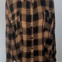 Blooming Jelly Long Sleeve Flannel Plaid Top Casual Fall Shacket Size Large Photo 3