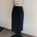 Vince  Asymmetric Crepe Wrap Black Skirt Sz 10 Photo 5