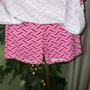 J. McLaughlin  Palm Springs Pink and White Chevron Catalina Cloth Skort Size Sm Photo 3