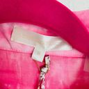 Love Shack Fancy  Women's Adelade Jacket Hibiscus Pink Hand Dye Size Medium Photo 3