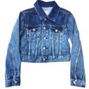 Polo  Ralph Lauren Blue Jean Jacket Denim Cotton Distressed Cropped Photo 0