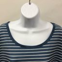 LuLaRoe  blue & white striped comfortable top plus size 3xl short sleeve Photo 1