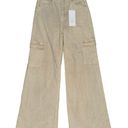 Women’s Risen Living In The Moment Flare Cargo Jeans Khaki Size 13/31 Tan Photo 0