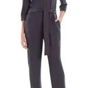 Natori  Mia Sanded Jersey Tie-Waist
Jumpsuit V-Neck Black Gray large new Photo 0