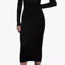 ALLSAINTS  Flete Sheer Panelled Bodycon Midi Dress Black Womens Size Medium Photo 12