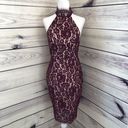 Keepsake Purple Lace Choker Bodycon Dress Photo 1