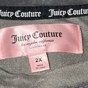 Juicy Couture Y2K  Rhinestone Velour Pullover Sweater Top Gray 2X Photo 5