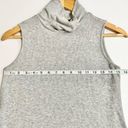 Joan Vass  Ribbed Swing Mock Neck Sleeveless Tank Top Gray Small Photo 8