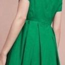 Maeve Anthropologie  Green Faux Wrap Asymmetrical Dress Size 6 Photo 1