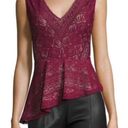 BCBGMAXAZRIA Peplum Lace Top Photo 0