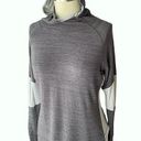 FootJoy  Hoodie Two Tone Gray Hooded Pullover Activewear Top ~ Women's Size LARGE Photo 0
