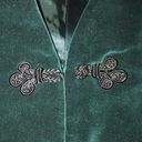 Karen Scott Vintage  green velvet vest with frog closure Photo 8