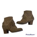 sbicca  - Sound Suede Leather Fringe Bootie Photo 2