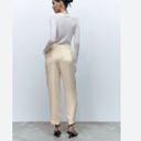 ZARA NWT  SATIN RELAX FIT JOGGERS PANT BEIGE LARGE BLOGGERS FAV POCKETS Photo 1