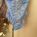 Dolls Kill Sugar Thrillz x  Blue Lace Butterfly lingerie Print Bodysuit size L Photo 6