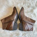 blowfish  Shanna Boots Ankle Booties Brown Faux Leather SZ 9.5 Buckle Detail Photo 7