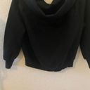 Good American  Good Sweats The Cold Off Should Sweatshirt In Black Size 2/M Photo 3