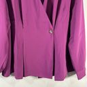 J.Jill  Wearever Easy-Care Pleated One-Button Top Purple Plum Size 2x Photo 2