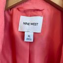 Nine West  coral gauzy cotton longline blazer size XL Photo 2