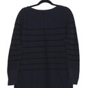 Banana Republic  Navy Striped Tunic Sweater  Size Large Photo 3