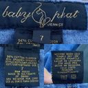 Baby Phat VTG Y2K  Women’s Skirt Denim Jean Patch Chevron 90s 7 Photo 9