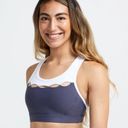 SoulCycle Soul Tack It Back Gray White Sports Bra Athletic Soul Cycle Plus Size XXL Photo 6