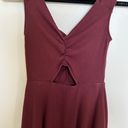 Abercrombie & Fitch Maroon Keyhole Dress Photo 1