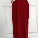 GREY LAB Los Angelos Red Wide Leg Shoulder Tie Pants Size S Photo 1