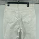 Loft  Women’s White Curvy High Rise Kick Crop Cotton Denim Jeans Size 32/14 Photo 9