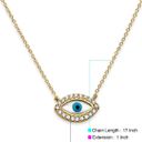 Tehrani Jewelry 14K Solid Gold Adjustable Evil Eye Necklace - Perfect Gift - Evil Eye Defender - Photo 4