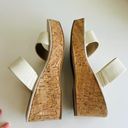 Sam Edelman  Alissa Ivory White Leather Square Open Toe Platform Wedges Photo 4