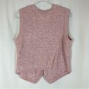 Talbots Christopher & Banks | Pink Knit Sweater Vest Button Front Soft Ramie Cotton XL Photo 4