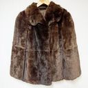 Keska German Womens Fur Coat Brown Authentic Small Photo 0