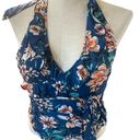 Modcloth  One Piece swimsuit blue orange floral tropical floral New Sz S Photo 2