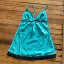 Frederick's of Hollywood Frederick’s of Hollywood Teal Satin Babydoll Lingerie Size Large Photo 2