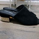 Jeffrey Campbell black mules.   With rhinestones size 9.5 Photo 2