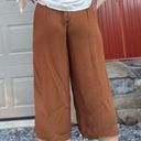 Cache 90s Vintage  Cropped Wide Leg High Waist Gaucho Pants 6 Photo 2