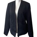 Simply Styled  By Sears Women's Collarless Blazer Jacket Open Front Black Size 6 Photo 0