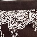 Talbots  Skirt Brown White Paisley Floral Cotton A-Line Flare Circle Skirt Size 8 Photo 7