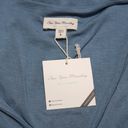 See You Monday  Short Sleeve T-Shirt Midi Dress Slate Blue Bodycon V Neck Size L Photo 5