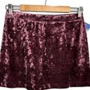 Abound NORDSTROM Purple velour Mini Skirt Purple Plus Size 1X crushed NEW Photo 5