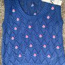 ZARA Floral Crochet Sweater Vest Photo 0