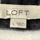 Loft  Stripe Open Long Cardigan Blue and White Large Photo 3