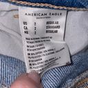 American Eagle  Stretch Mom Straight Jean Distressed Size 2 Photo 3