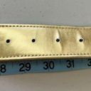 Vintage 90s Gold Chunky Embellished Vegan Leather Belt Photo 1