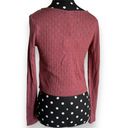 Self Esteem  Womens Cardigan Sz S Rose Brown Pointelle Double Tie Y2K NEW 90s Photo 4