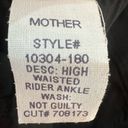 MOTHER Denim Mother Jeans High Waisted Rider Ankle Not Guilty in Black Denim Women’s Size 34 Photo 11